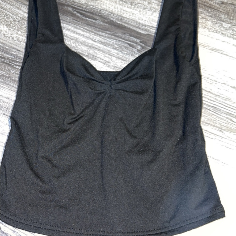 Black Sleeveless Women's Top